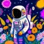 Placeholder: "floral astronaut" hand-drawn digital art, flowers everywhere, colorful garden, beautiful galaxy, REALISTIC, anime, 4k, high resolution, full details, 2560x1600