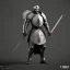 Placeholder: franz frazetta style, European medieval knight with sword and shield, dark soul like