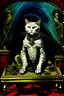 Placeholder: Portrait of a cat by Van Gogh