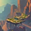 Placeholder: stylized,canyon,dungeons map,post apocalyptic,AI,futuristic,roboquest,top view,4k,details stylized,boss enermy,rogulikes