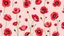 Placeholder: an image of a floral pattern with red and pink SMALL poppies on a pink, Annabel Kidston, pop art, tumblr, poppies, poppy, garden flowers pattern, floral pattern, red poppies, textile print