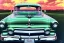 Placeholder: a true-to-life 1952 ford mainline sedan, classic wheels, centered, intricate, extreme detailed, photorealism, center view, suburb background, pivot on ford, pen and color marker, painting by cheryl kelley