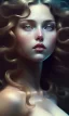 Placeholder: porno model , cute, beautiful, long hair, wavy hair, curly hair، black eyes, full body, cinematic, 8k, resolution concept art portrait by Greg Rutkowski, Artgerm, WLOP, Alphonse Mucha dynamic lighting hyperdetailed intricately detailed