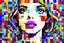 Placeholder: pop art pixels 1000 images i think to myself,,,,, what a wonderful world