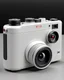 Placeholder: A digital camera designed by Dieter Rams. Intricate details