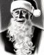 Placeholder: Prince Charles as Santa Claus pencil and charcoal sketch Christmas portrait lighting