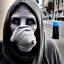 Placeholder: Creepy photo, balaclava alien, homeless lady, nose