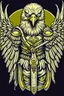 Placeholder: Eagle wearing crown and holding sword with Amberian Security Consulting under neath