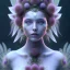 Placeholder: Portrait of beautiful girl, face dept of field,face shining, plant, metal, feathers,central weight average,Laplacian filt CWA Dryad,Median filter fae, sidhe, ominous, nature, plants, wildflower sparkle,wildflower 3d view, facepaint, dnd character portrait, intricate, oil on canvas, masterpiece, expert, insanely detailed, 4k resolution, retroanime style, cute big circular reflective eyes, cinematic smooth, intricate detail , soft smooth lighting, soft pastel colors