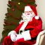 Placeholder: Santa's gorgeous, sultry daughter, amorously sitting at home