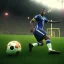 Placeholder: Football Brazil Pele,shallow depth of field, macro lens, unreal engine 5, ultra detailed, realistic signature TD