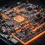 Placeholder: Orange Light on Motherboard