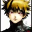 Placeholder: Detailed anime girl portrait of bakugo from my hero academia, gold hair and golden eyes, black suit, intricate details, full body portrait, keep head in frame, slight smile, black Japanese motif, concept art, highly detailed, digital painting, concept art, sharp focus, illustration, art by Yoji Shinkawa, WLOP and greg rutkowski and alphonse mucha and artgerm and yanjun Chen and Junji ito and Makoto Shinkai, HDR, octane render