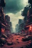 Placeholder: CybPost-Apocalyptic Tribal Wasteland , neo cyberpunk, deep colors, , The atmosphere dystopian, sharp focus, intricate details, weird, cinematic