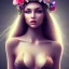 Placeholder: sexy women with flowers crown