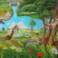 Placeholder: Landscape mural ecological utopia