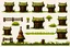 Placeholder: old Russian huts sprite sheet for 2d horizontal platformer