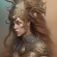 Placeholder: sango fantasy, fantasy magic, intricate, sharp focus, illustration, highly detailed, digital painting, concept art, matte, artgerm and paul lewin and kehinde wiley, masterpiece silver dragon head copper African nice breast Afo woman turquoise waves