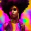 Placeholder: full body shot, masterpiece, best quality, family of three, dark skinned, sparkling eyes, fluorescent skin, colorful makeup, afro, highly detailed body, afrofuturism, scifi, sun light, 4K, RAW, depth of field, high contrast, realistic details, 24mm