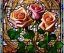 Placeholder: Stained glass Rose, global illumination