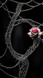 Placeholder: In a stunning juxtaposition of fragile elegance and fierce protection a delicate roseflower finds itself encased within the winding embrace of sharp and unforgiving barbedwire creating a visual representation of the delicate dance between vulnerability and strength, an exquisite portrayal of the interplay between fragility and resilience, the scene is bathed in soft, Diffused Lighting, accentuating the juxtaposition of delicacy and sharpness, the composition maintains a strong focus on the intri