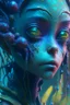 Placeholder: Shy girl alien,FHD, detailed matte painting, deep color, fantastical, intricate detail, splash screen, complementary colors, fantasy concept art, 32k resolution trending on Artstation Unreal Engine 5