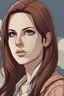 Placeholder: Draw lana del rey with attack on titan art style anime