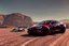 Placeholder: A Tesla 'Model S' is parked, in the Mojave Desert. (CINEMATIC, WIDE ANGLE LENS, PHOTO REAL)