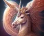 Placeholder: Portrait of unicorn, highly detailed, color patterns on wings, soft studio lighting, background 64k