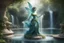 Placeholder: фонтан, сказочный персонаж водяной