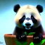 Placeholder: cute baby panda, by pixar