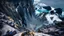 Placeholder: This mesmerizing ocean cliff scene captures the dramatic power and beauty of nature. Towering rugged cliffs stand majestically against the vast expanse of the ocean, where the water pours into a singular bottomless pit. The cliffs, with their sharp and jagged edges, create a stark contrast to the rough, flowing water, making the scene even more captivating. Sunlight pierces through the mist rising from the waterfalls, creating a magical, ethereal atmosphere