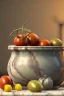 Placeholder: renaissance style still life by Raviolis dish with natural tomato, albahaca, olives, olive oil. moisture, art, natural, ornaments, marble, gold, high kitchen, smooth, gradient color background, unreal engine 5, ray tracing, RTX, lumen lighting, ultra detail, volumetric lighting, 3d.