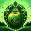 Placeholder: surreal apple with orchard inside, double exposure, neo surrealism, by Marcel Caram, dramatic splash art, concept art. optical illusion.