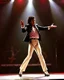 Placeholder: Michael Jackson performing dancing moon Walker on stage