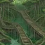 Placeholder: wild weird dock of a jungle river, surreal meander style of john Stephens and Gerald Scarfe, eerie, smooth, trending on Artstation, 16k, intricate detail, hypersurreal.