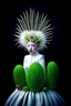 Placeholder: lady blooming cactus, darkmood, bizarre, surreal, albino by natalie shau