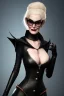 Placeholder: Carmen Dell`orifice as evil queen in black leather, leather, busty, cleavage, angry, stern look. character design by cory loftis, fenghua zhong, ryohei hase, ismail inceoglu and ruan jia. unreal engine 5, artistic lighting, highly detailed, photorealistic, fantasy