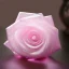 Placeholder: Pink transparent Crystal Rose Bouquet Flower