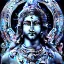 Placeholder: portrait of Lord Shiva, meditation, third eye, space, dark, universe, fourth dimension, fractal, realistic, 8k, high quality, extreme detail, symmetrical,