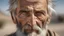 Placeholder: Old Desert man, grey eyes, grey short hair and beard