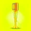Placeholder: Retro Golden Microphone With Stand Vector Record Stage Live Concert On Air Illustration