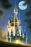 Placeholder: cinderella castle stand on a hill, forest, night, 8k resolution, high-quality, fine-detail, intricate, fantasy art, detailed matte, volumetric lighting, illustration, 3D