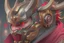 Placeholder: Best quality, masterpiece, ultra high definition,Futuristic, cyberpunk,Hannya-Maske, Comic style