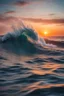 Placeholder: Ultra realistic photo rough colored big ocean wave falling down at sunset time concept ,full size, science, technology,future,electric ,futuristic style, design, practicality,manufacturability,performance, performance, HOF, professional photographer, captured with professional DSLR camera, trending on Artstation, 64k, full size, ultra detailed, ultra accurate detailed, bokeh lighting, surrealism, background,(((realism, realistic, realphoto, photography, portrait, , realistic, beautiful, elegant,