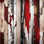 Placeholder: Hyper Realistic red, brown, black, golden & white grungy multicolored broken wooden planks with rustic marble texture & vignette effect