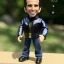 Placeholder: figure smile "the fonz" Fonzie arthur fonzarelli young greaser jacket winkler toy doll face boot (plastic black hair) full body in package (two thumbsup) 2021