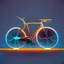 Placeholder: minimalistic bicycle digital art. Futuristic, energetic.