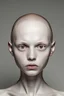 Placeholder: alopecia beautiful woman with no ears and massive eyes