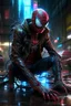 Placeholder: cyberpunk spiderman